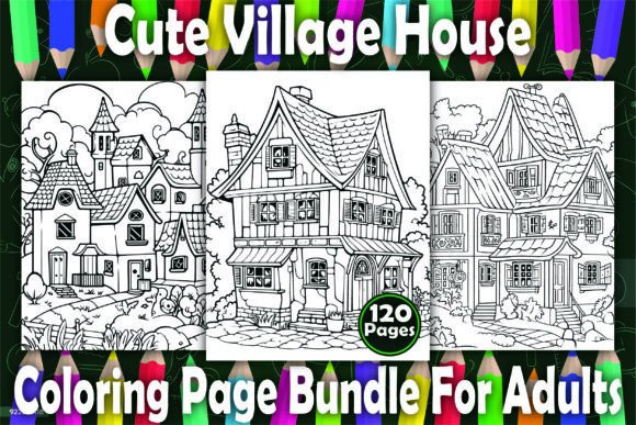 120 Cute Village House Coloring Pages