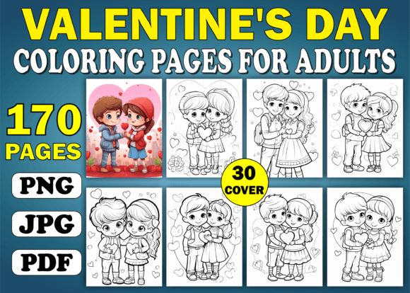 170 Valentine’s Day Coloring Pages KDP: A Smart, Scalable Resource for Creators and Educators
