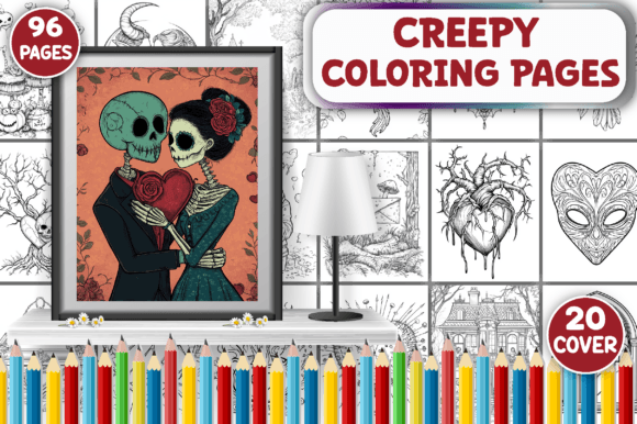 Creepy Coloring Pages for Adults
