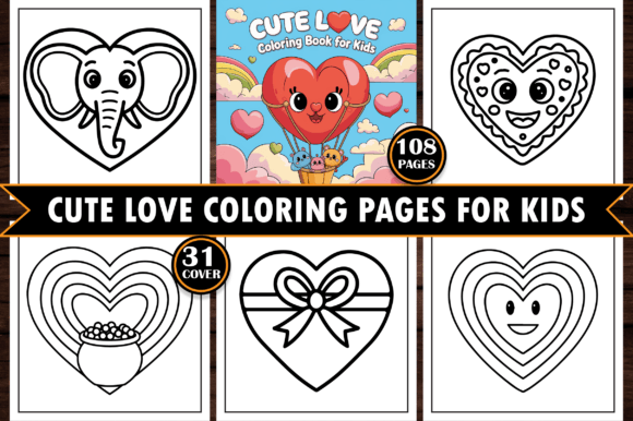 Cute Love Coloring Pages Valentine’s Day