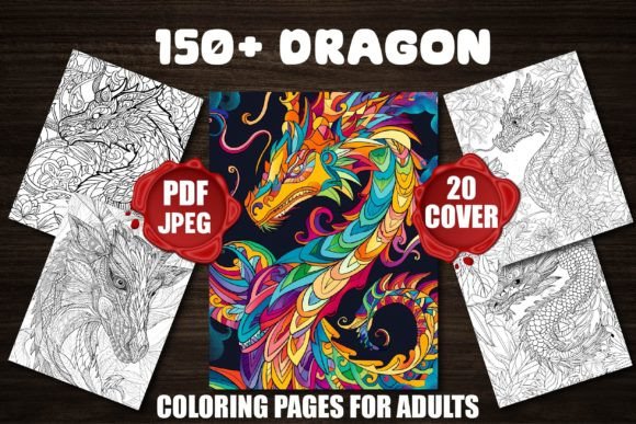Dragon Coloring Pages for Adults