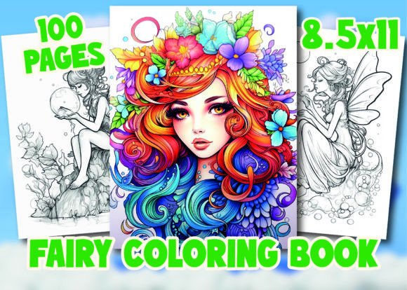 Fairy Coloring Book for Adult: A High-Resolution Interior Solution for KDP Creators