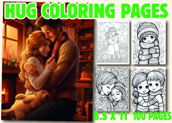 Hug Coloring Book