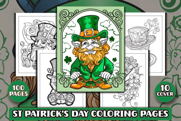 St Patrick's Day Coloring Pages for KDP
