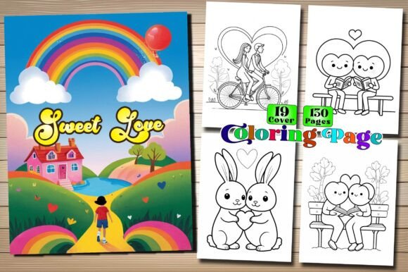 Sweet Love Coloring Page Books: High-Resolution KDP Interiors That Sell
