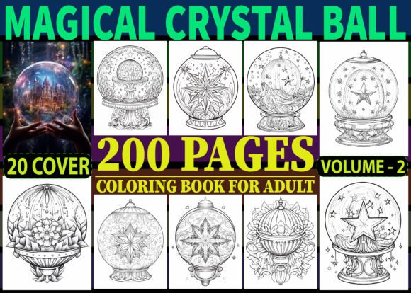 Unlock Creative Calm with 200 Magical Crystal Ball Coloring Pages