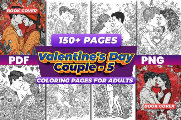 Valentine’s Day Couple Coloring Pages 5