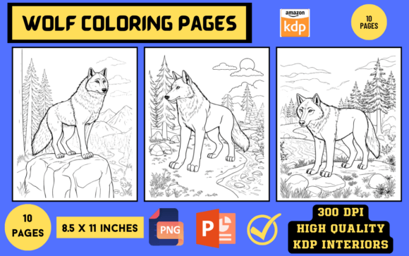 Wolf Coloring Pages for Kids & Creators